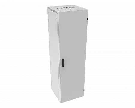 Шкаф телекоммуникационный напольный МИКсистем серия ECO+ 19" 27U 600*600 дверь металл серый
