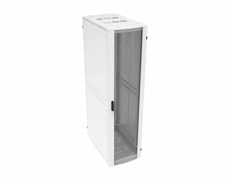 Шкаф телекоммуникационный напольный МИКсистем серия ECO+ 19" 48U 600*1000 дверь перфорация/перфорация 2 створки серый